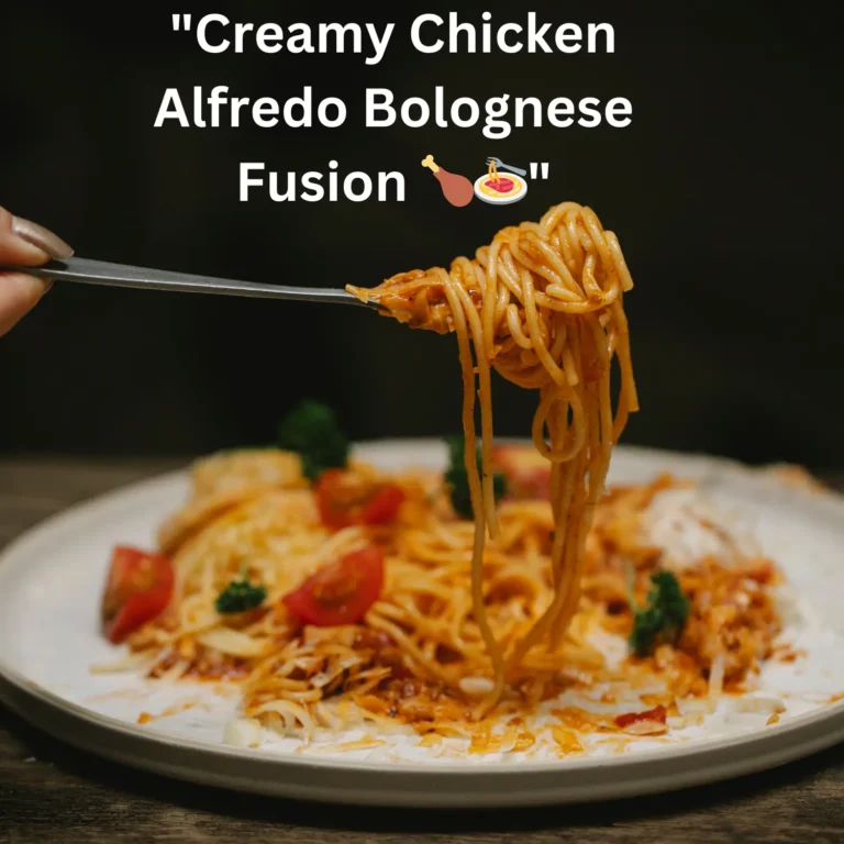 Creamy Chicken Alfredo Bolognese Fusion 🍗🍝