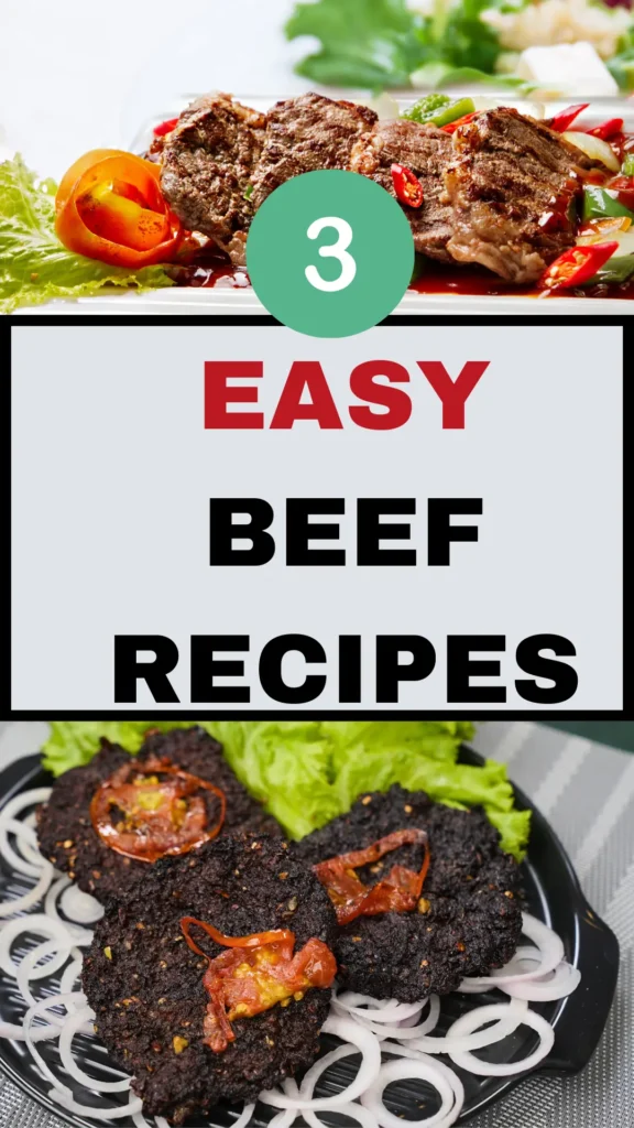 3 easy beef recipes are here! 3 easy beef recipes are here!