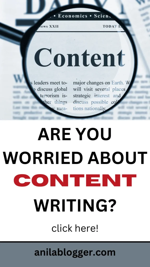 Are you worried about content writing?