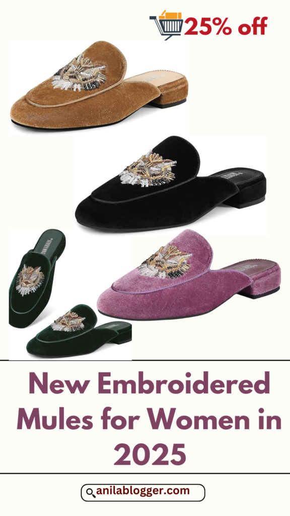 Step into Style: Embroidered Mules for Women in 2025—Now 25% Off on Amazon!