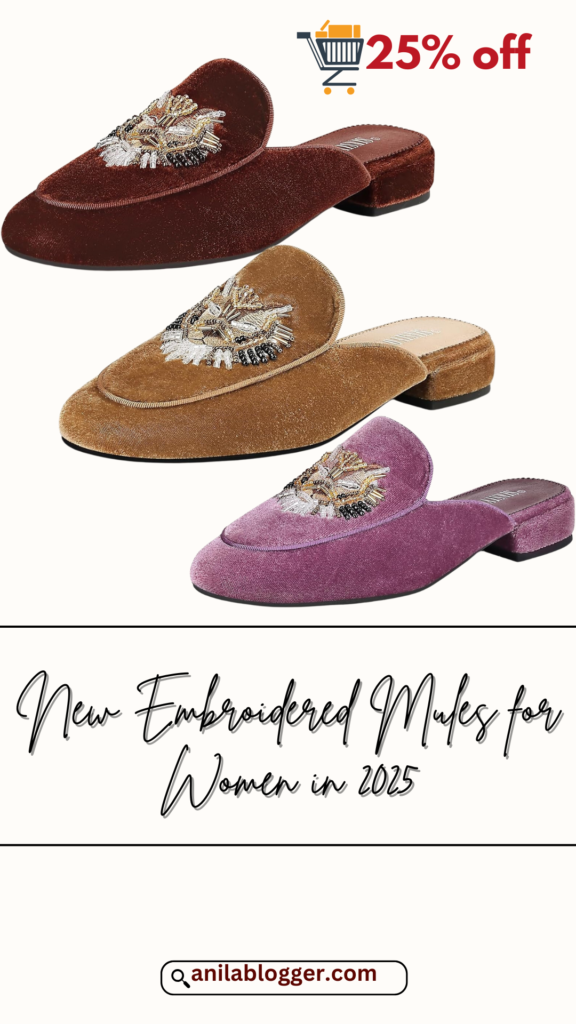 Step into Style: Embroidered Mules for Women in 2025—Now 25% Off on Amazon!