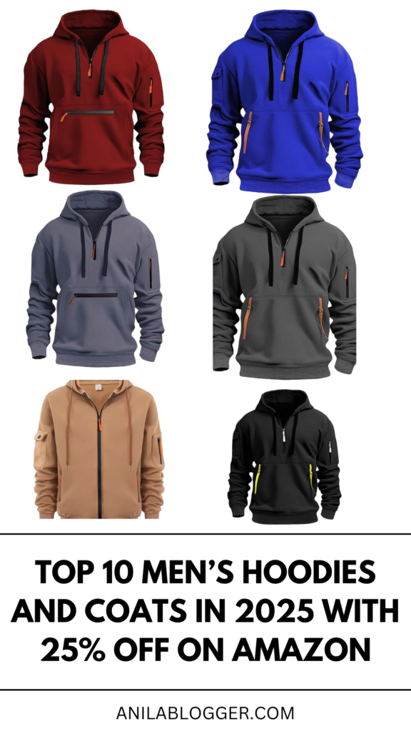 Top 10 Men’s Hoodies and Coats in 2025 with 25% Off on Amazon