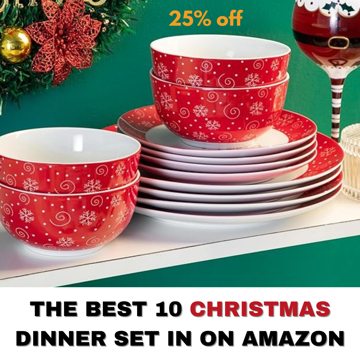 The Best 10 Christmas Dinner Sets in 2024 on Amazon.