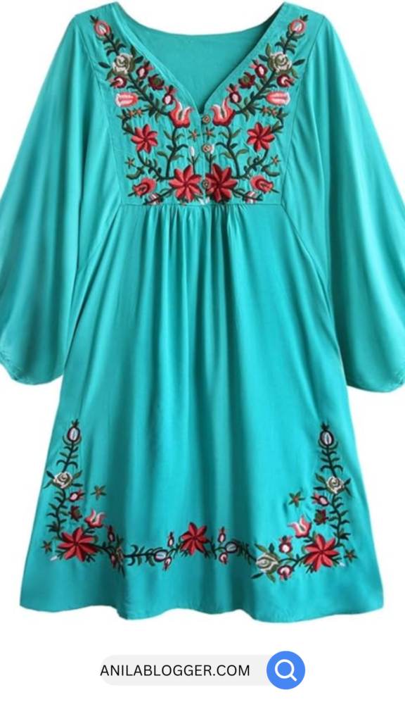 Women's Casual Retro Bohemian Ethnic Embroidery Cotton Dress: A 2025 Fashion Trend