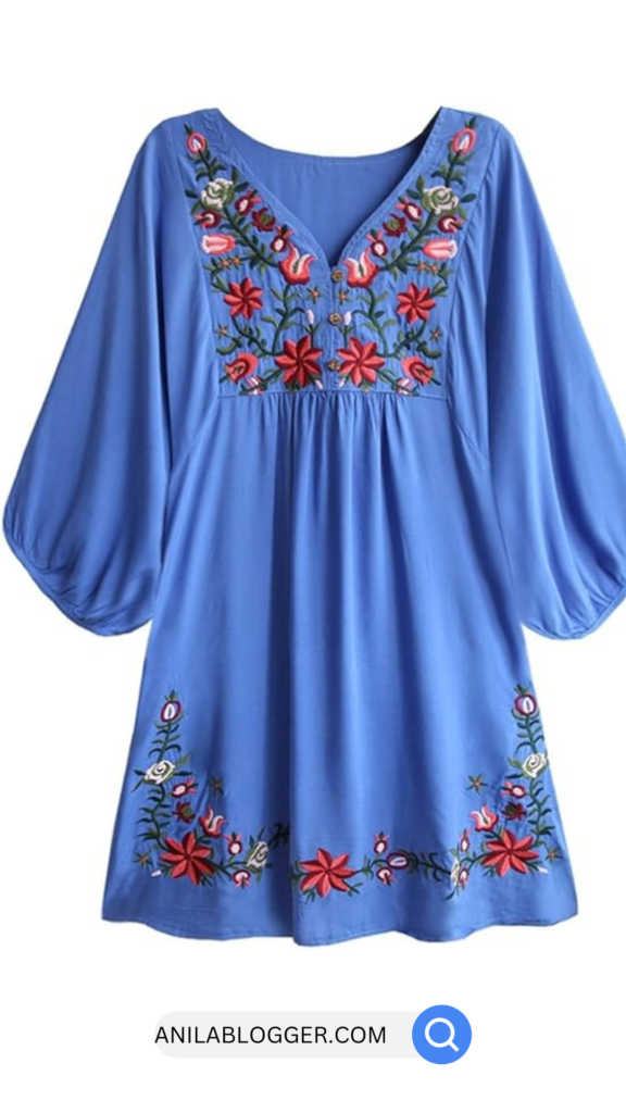 Women's Casual Retro Bohemian Ethnic Embroidery Cotton Dress: A 2025 Fashion Trend