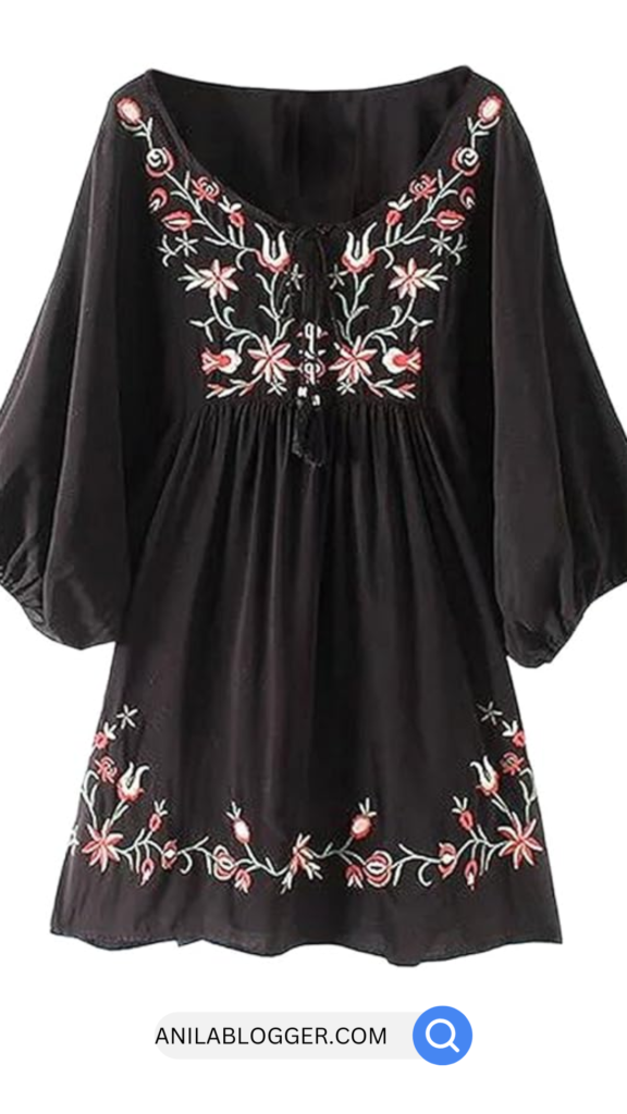 Women's Casual Retro Bohemian Ethnic Embroidery Cotton Dress: A 2025 Fashion Trend
